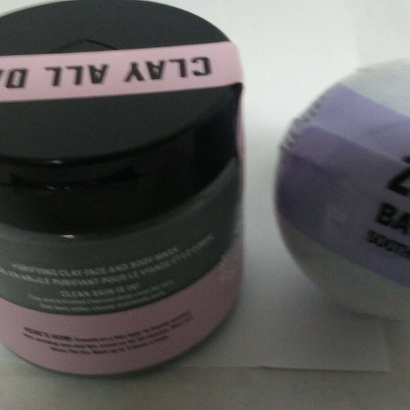 SOLD - MORE in clost pink 2 pc clay all day detox - Picture 4 of 5